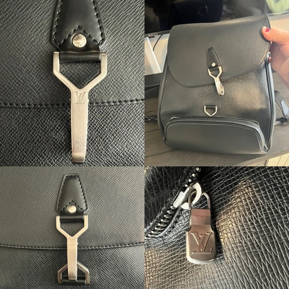 Louis Vuitton Large Backpack Taiga Leather Black - Picture 12 of 15